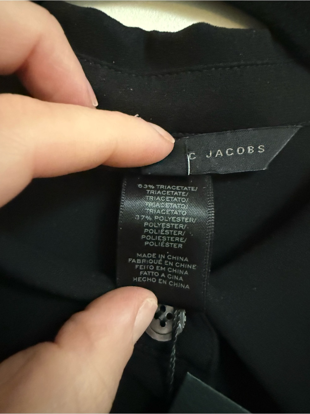 NWT Marc by Marc Jacobs Yumi Crepe Dress in Black - Picture 9 of 9